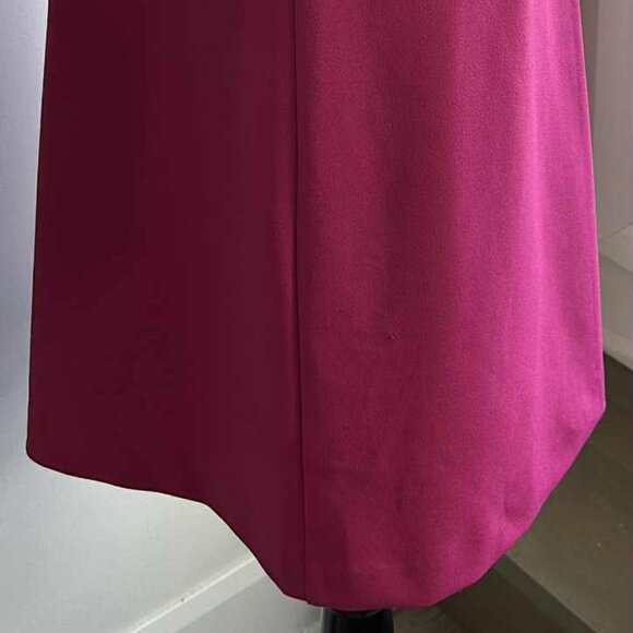 NWT Betsey Johnson Fuchsia Structured Mini Dress with Cherry Print Lining – US 8 - Picture 8 of 11